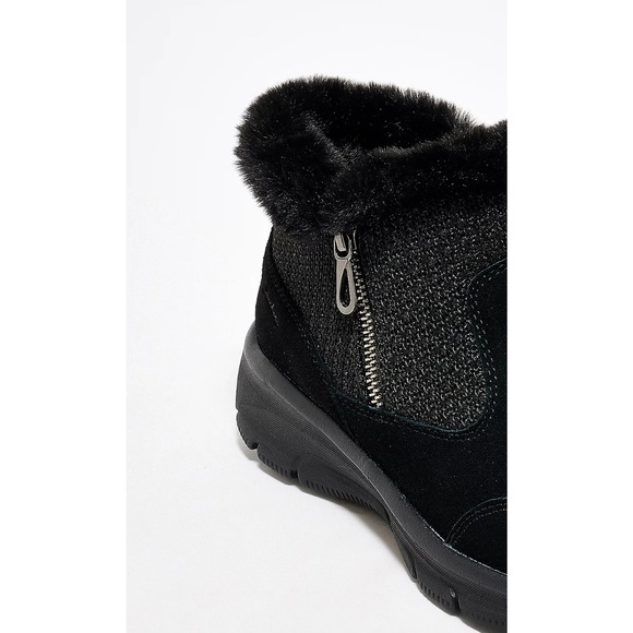 Skechers Easy Going Sweater Knit Ankle Boots black 10 Medium A705903 - Picture 2 of 2